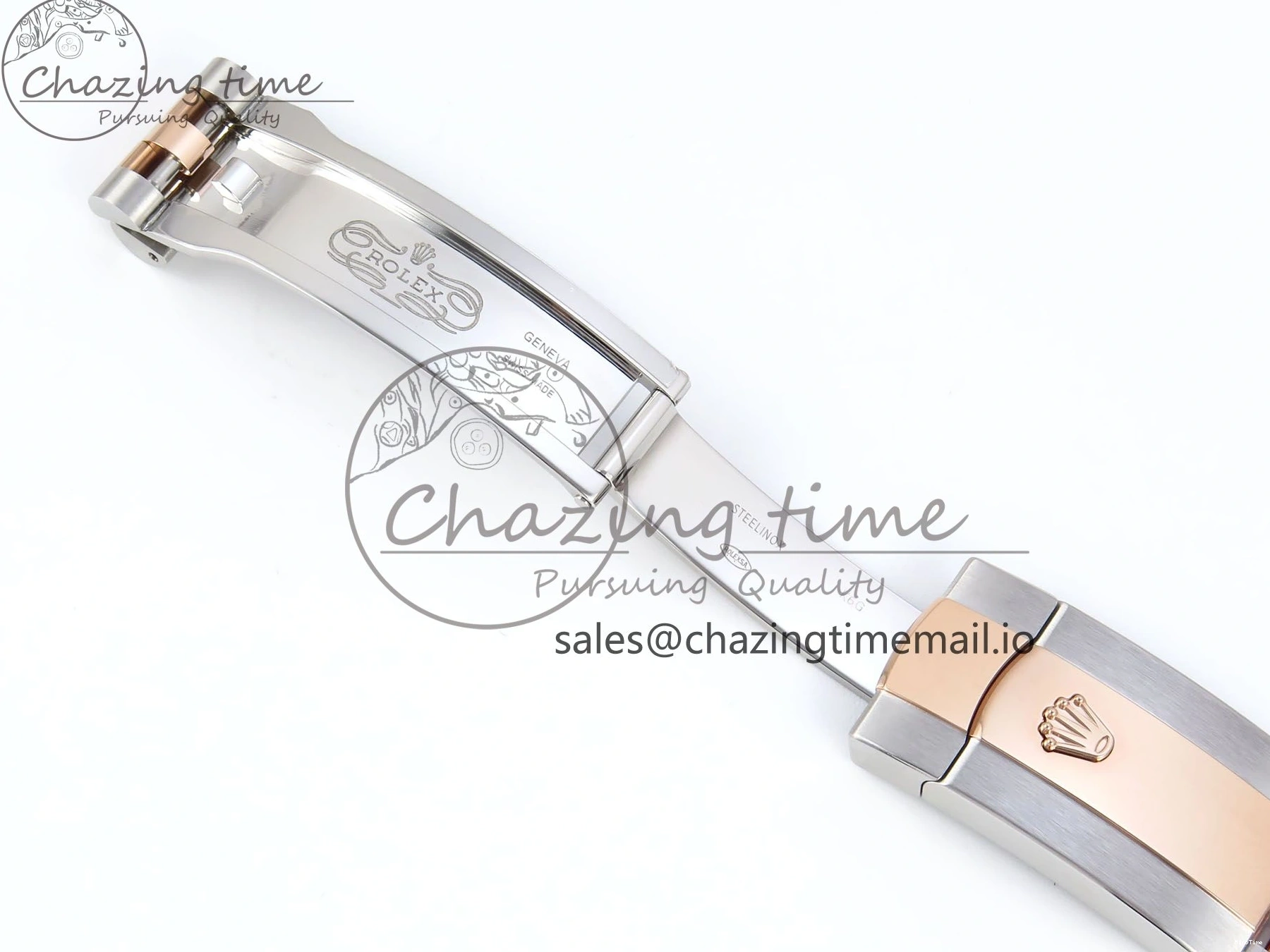 MiroTime 0408 DateJust 36 126231 EWEF Best Edition Silver Leaf Dial Stick Marker on SS RG Jubilee Bracelet A TopPick 596